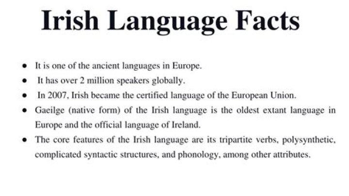10 Astounding Facts About Irish (Language)