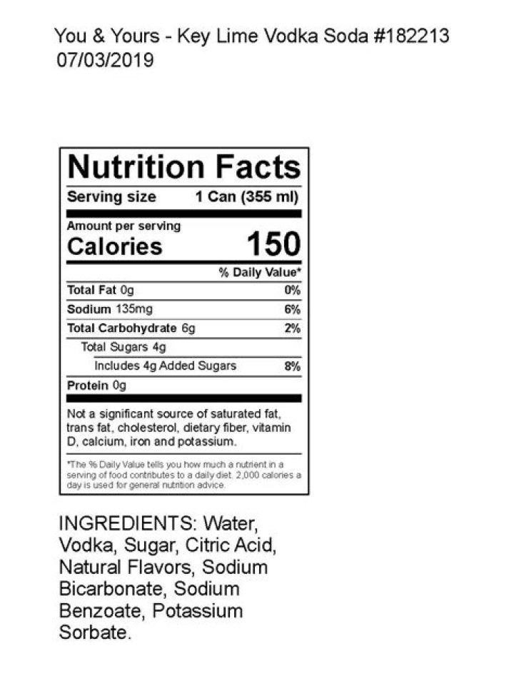10 Vodka Soda Nutrition Facts