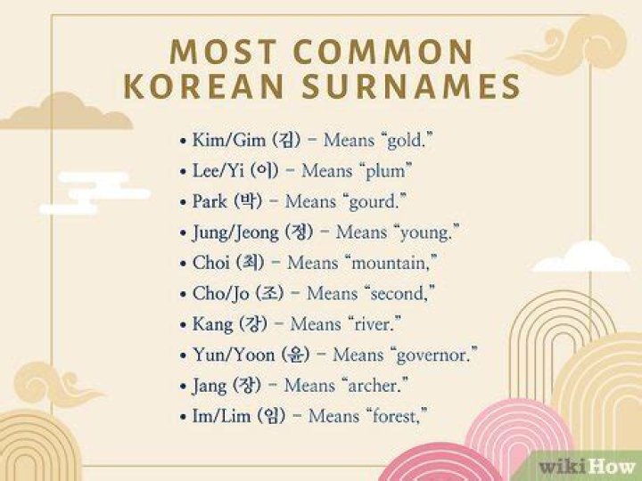 110 Korean Last Names Or Surnames With Meanings