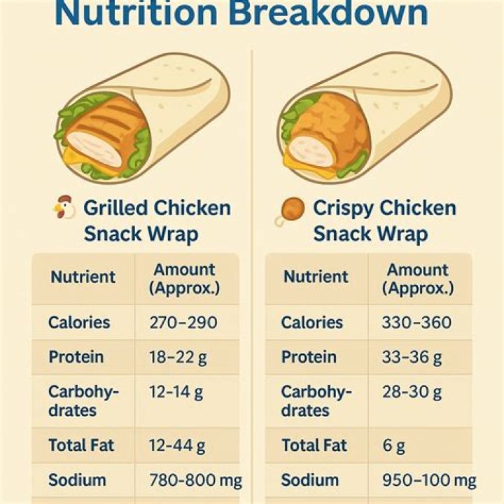 15 McDonald's Snack Wrap Nutrition Facts