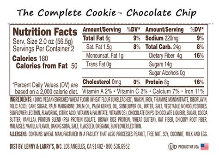 19 Lenny And Larry Complete Cookie Nutrition Facts