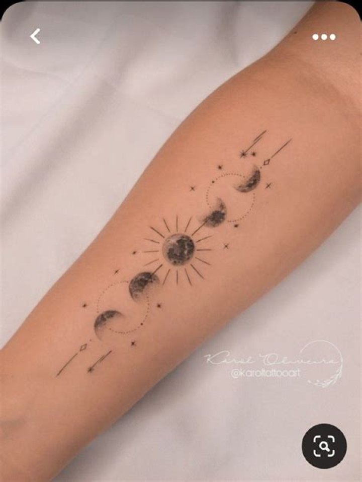 30 Meaningful Moon Tattoos & Moon Phase Tattoo Ideas