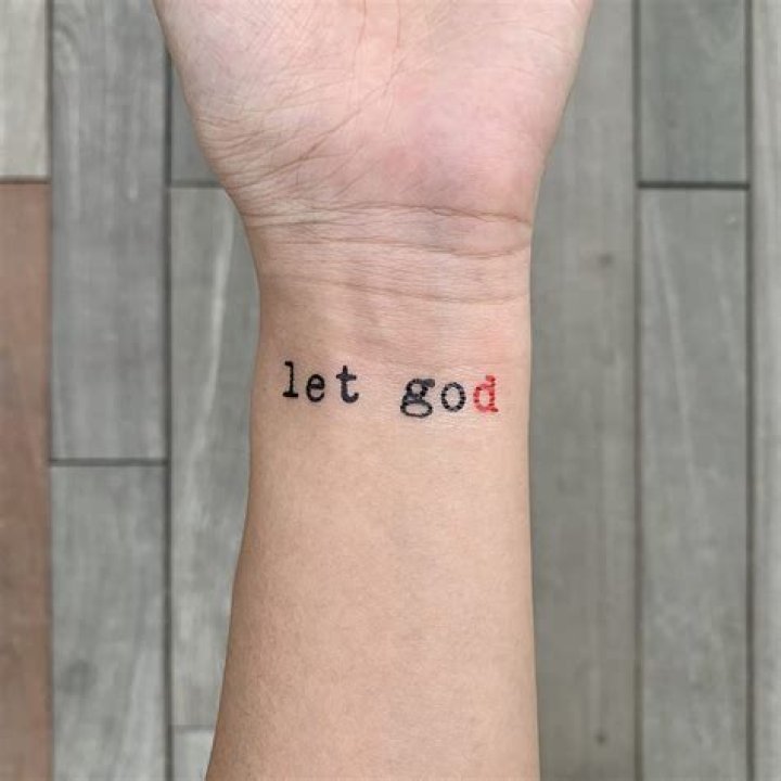 5 let go Tattoo Photos & Meanings