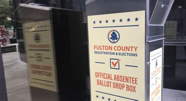 Absentee ballot drop off 2020 Election metro Atlanta Georgia
