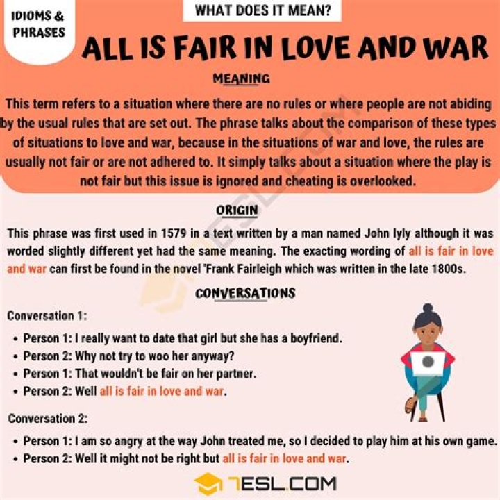 All Is Fair In Love And War: Meaning & Origins Explained | Iona Yeung