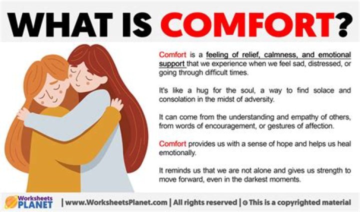 as comforting as can be