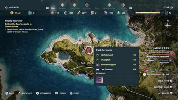 Assassin's Creed Odyssey Spartan Seal Polemarch Locations