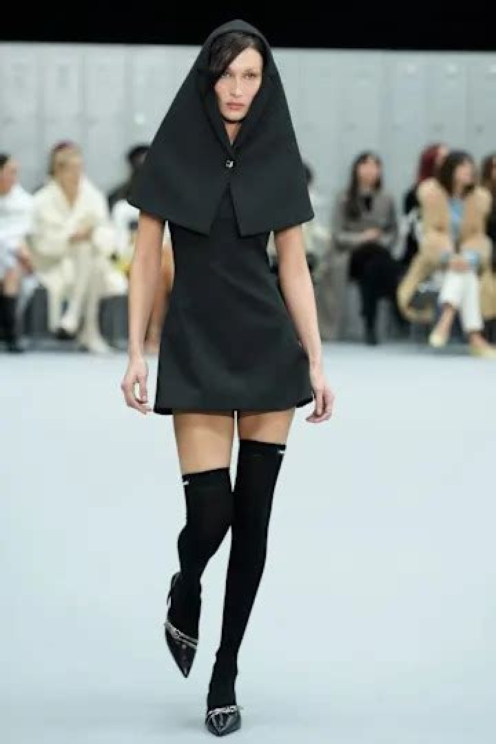 Bella Hadid Just Wore the Shortest, Sheerest Dress Imaginable on the Runway