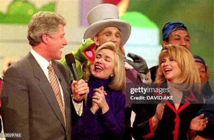Bill Clinton and Markie Post