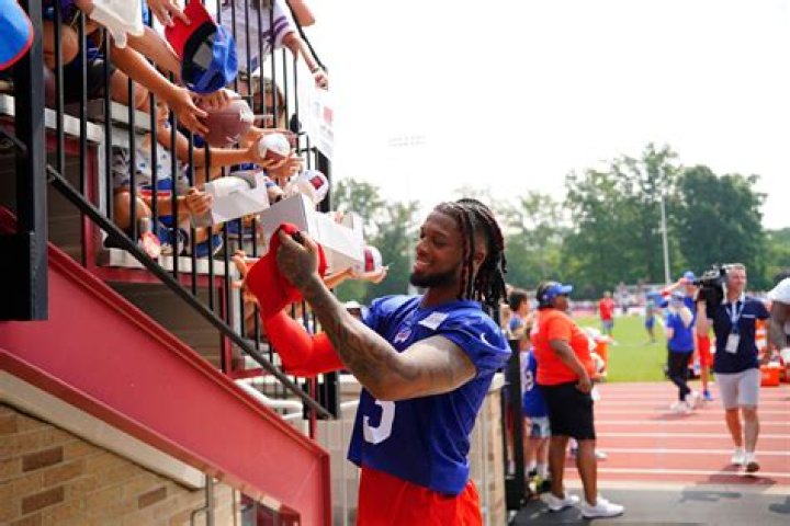 Bills’ Damar Hamlin practices in full pads at camp: ‘It’s a rollercoaster of every emotion’