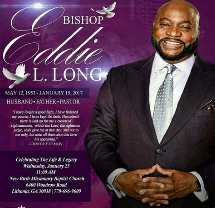 Bishop Eddie Long's funeral service