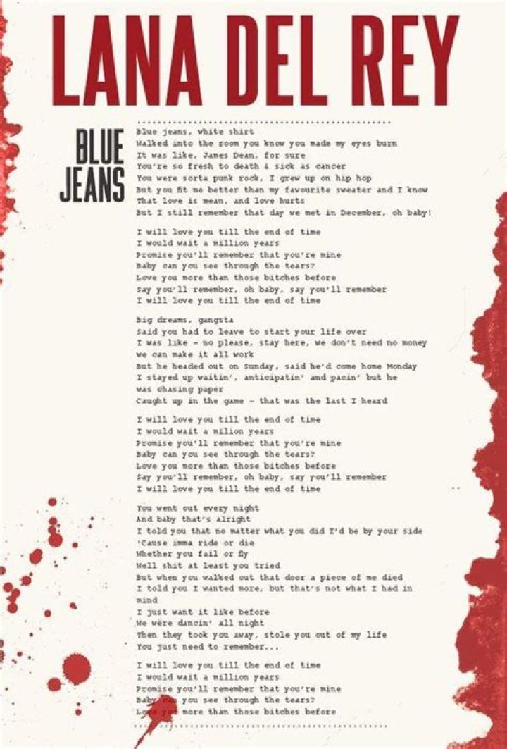 Blue Jeans by Lana Del Rey Lyrics Meaning – Analyzing the Timeless Allure of Vintage Romance