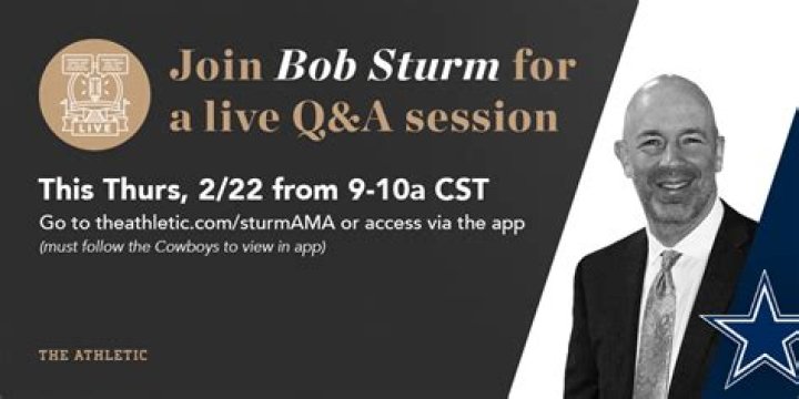 Bob Sturm - The Athletic