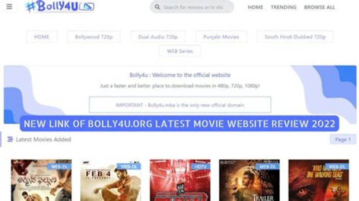 Bolly4u US: Your Ultimate Destination For Bollywood Entertainment