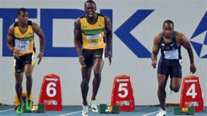Bolt sensationally disqualified as Blake wins 100m