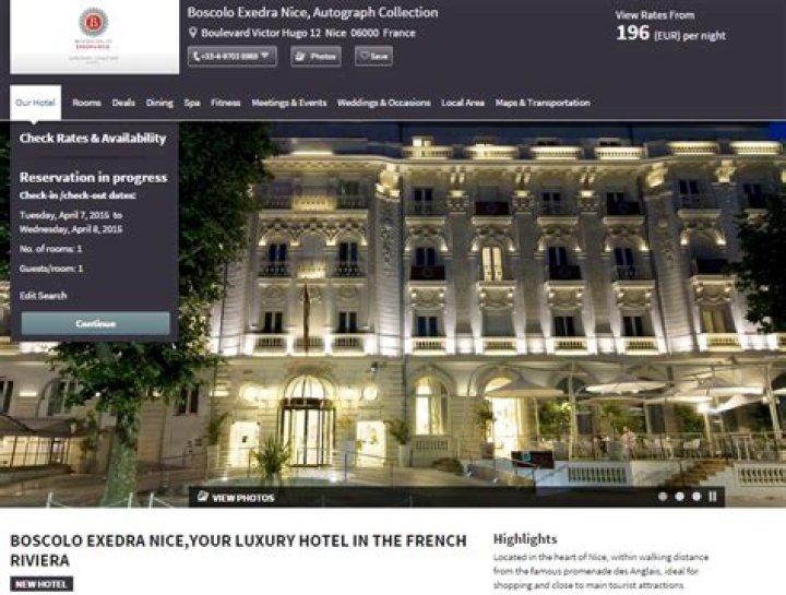 Boscolo Exedra Hotel Review, Nice, France