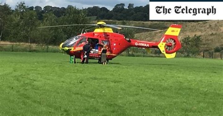 Boy impaled through the neck by training pole during football practice  