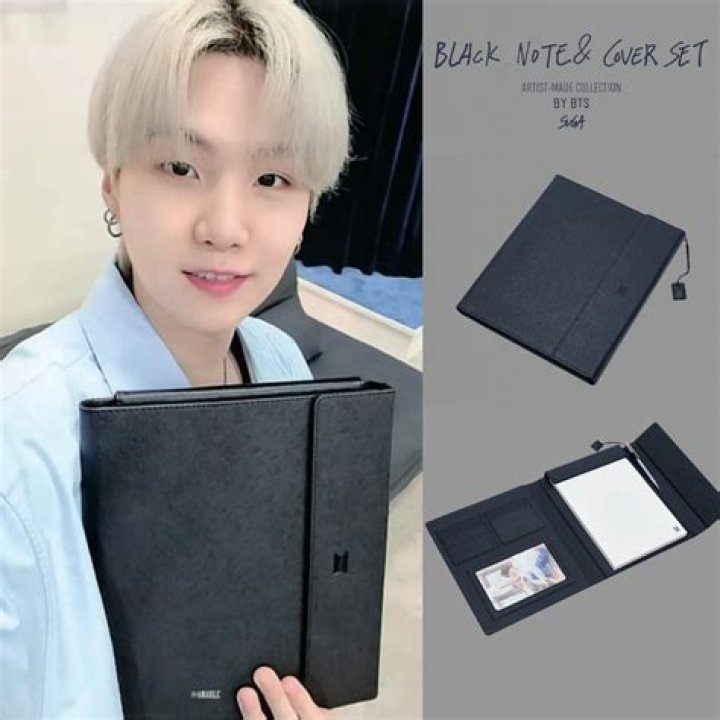 BTS Suga's Self-Made Necklace and Black Note & Cover Set Sell Out Even Before the Official Sale Begins
