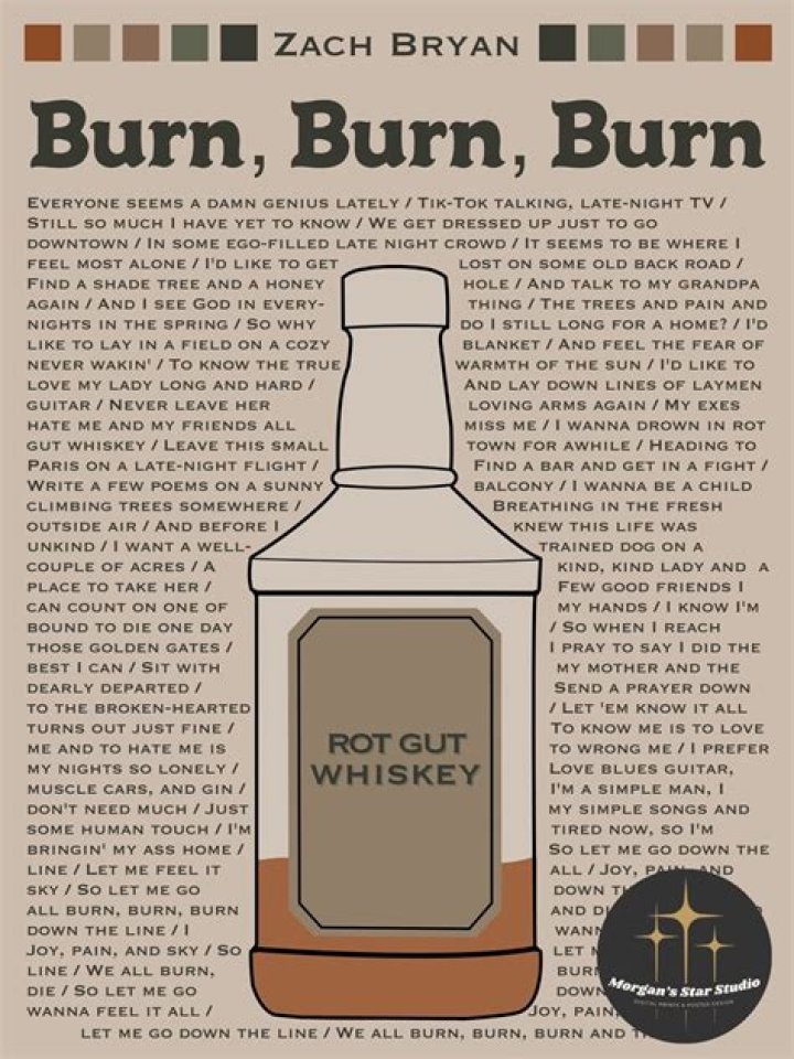 “Burn, Burn, Burn” by Zach Bryan