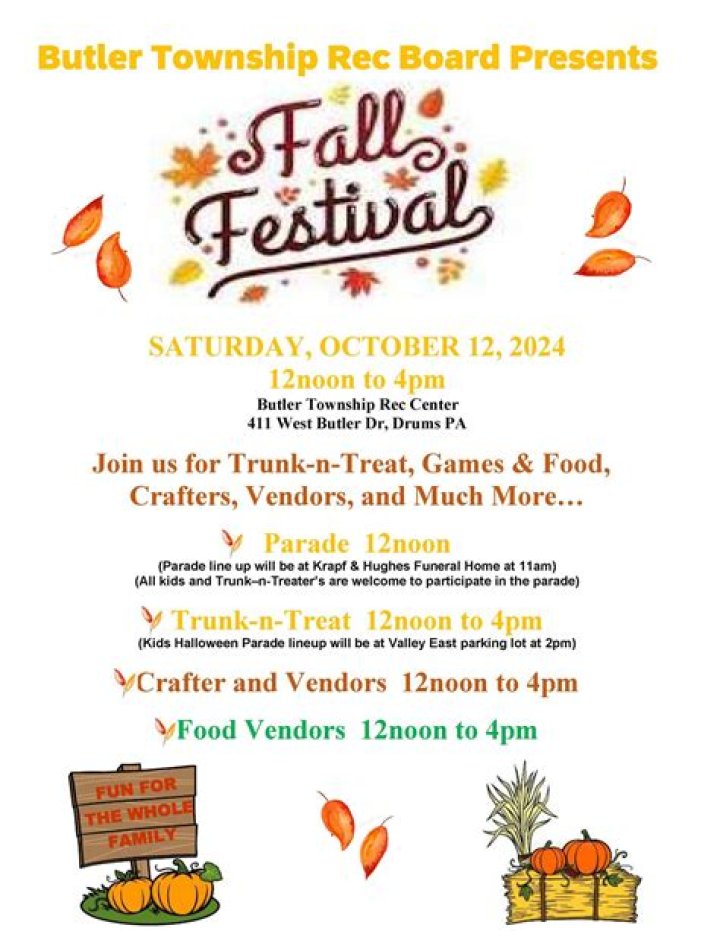 🍁 Butler Township Fall Festival