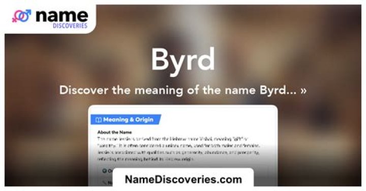 Byrd Meaning in English, Byrd Baby Name Origin Gender Meaning Pronunciation