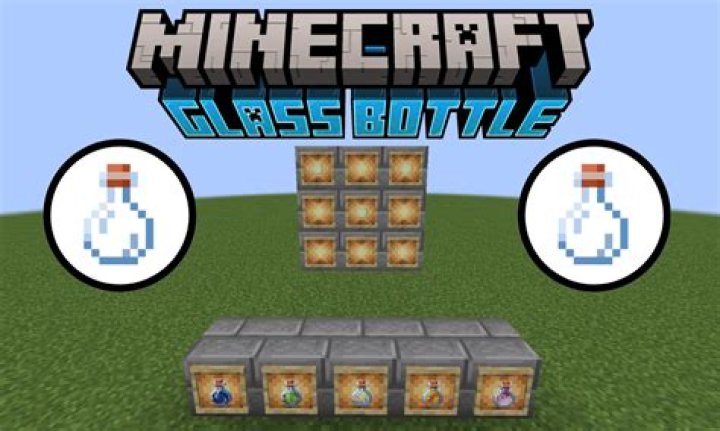 Can you place glass bottles in Minecraft?