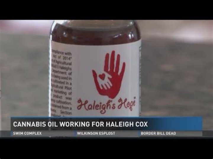 Cannabis oil working for Haleigh Cox