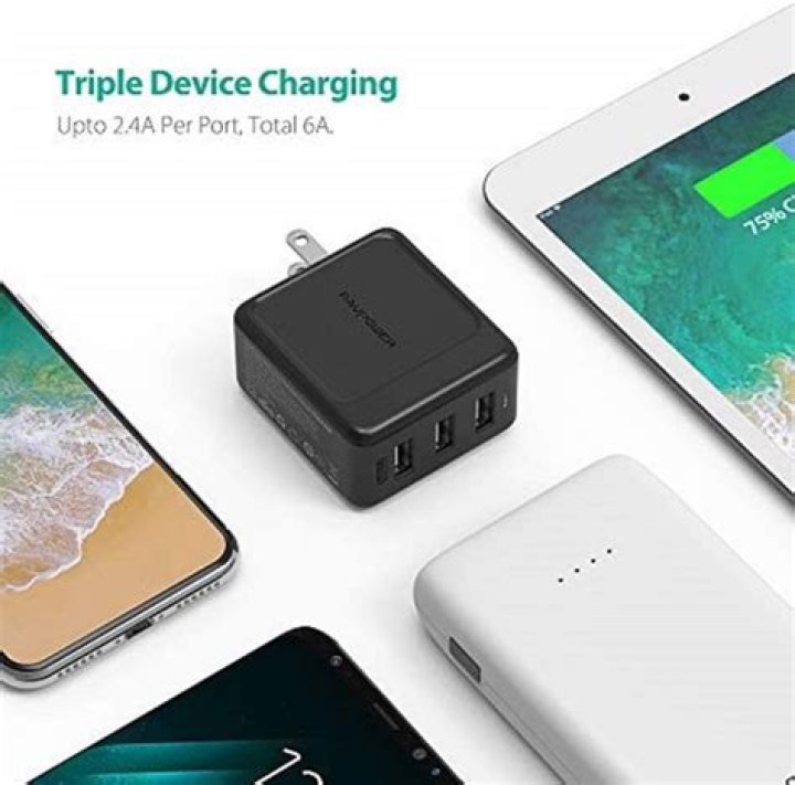 Charge 3 devices at once with this 30W USB Wall Charger on sale for just $8