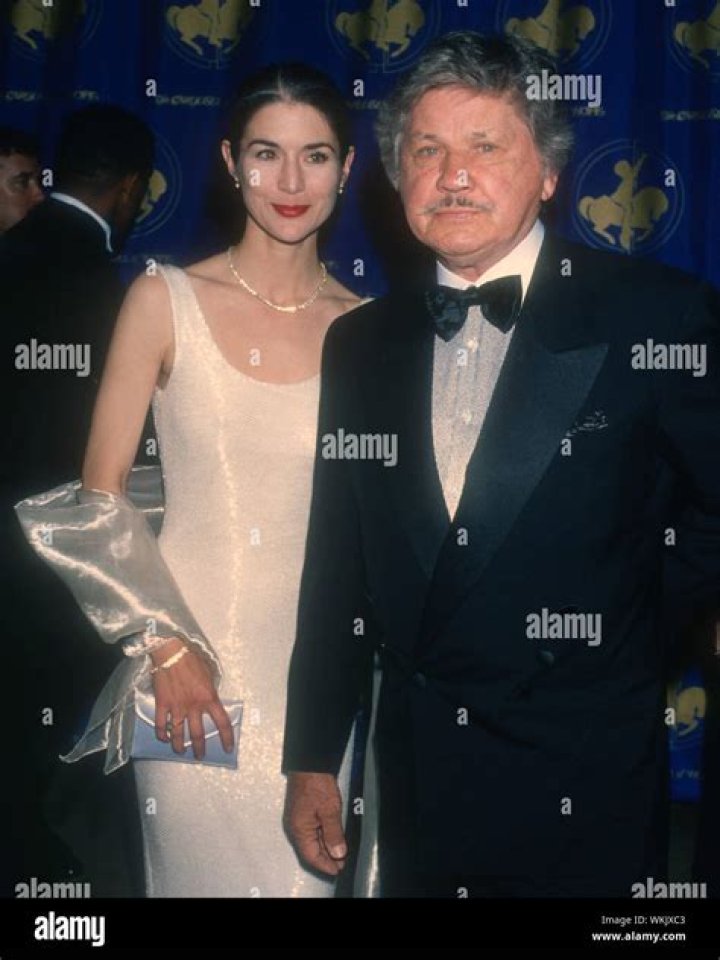 Charles Bronson and Kim Weeks