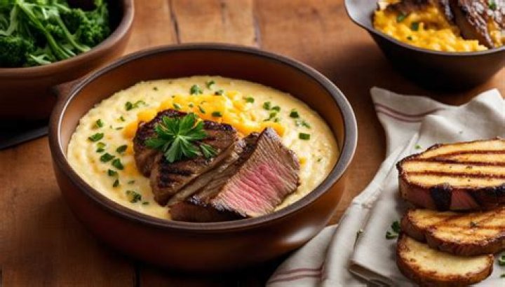 Classic Grillades and Two-Cheese Grits | Rachael Ray | Recipe
