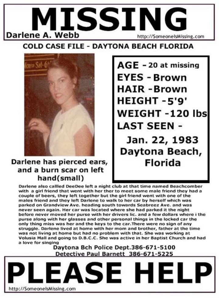 Darlene Webb Missing: A Decades-Long Unsolved Mystery