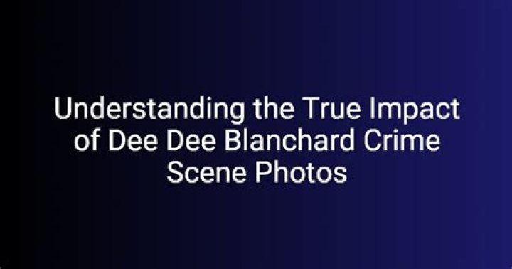 Dee Dee Blanchard Murder Evidence: A Deep Dive Into The Shocking Case