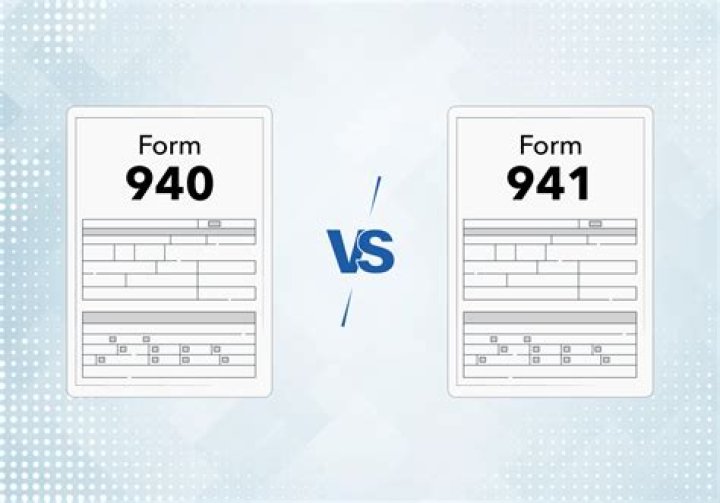 Differences Between Form 940 And Form 941