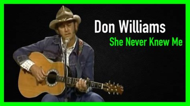 Don Williams’ No. 2 Song in 1976: “She Never Knew Me”