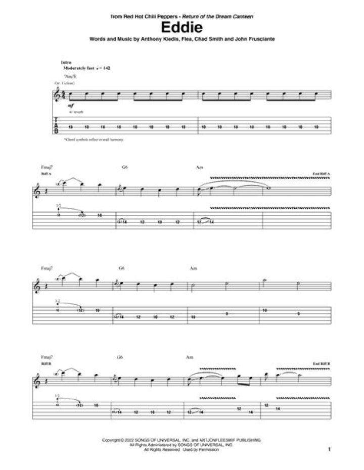 “Eddie” by Red Hot Chili Peppers