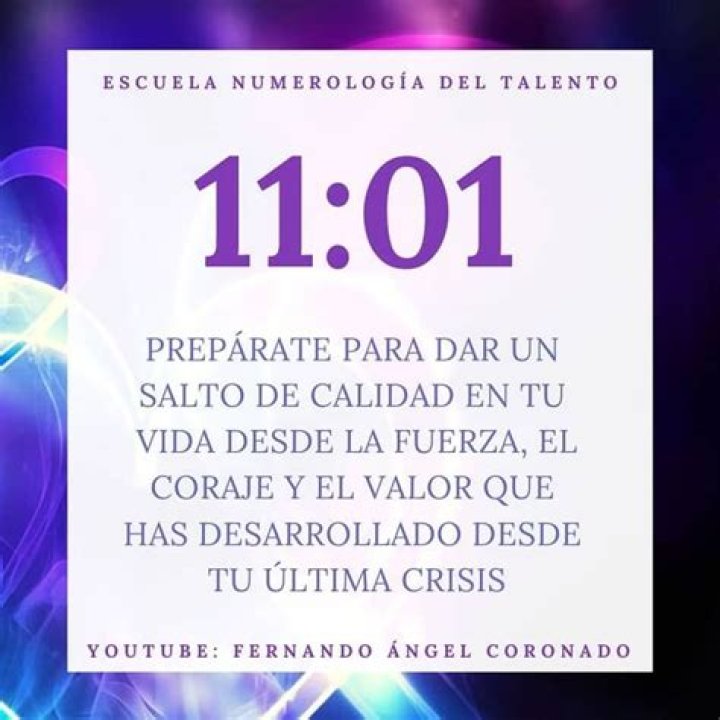 El verdadero significado del número del ángel 1101