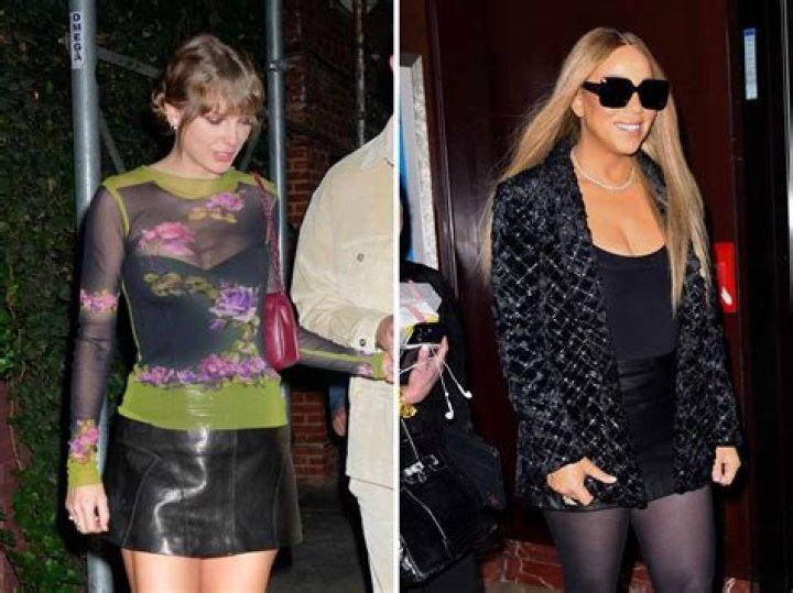 Everyone From Mariah Carey to Taylor Swift Is Wearing Leather Mini Skirts