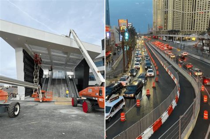 F1 Las Vegas construction teases, annoys visitors one month from grand prix