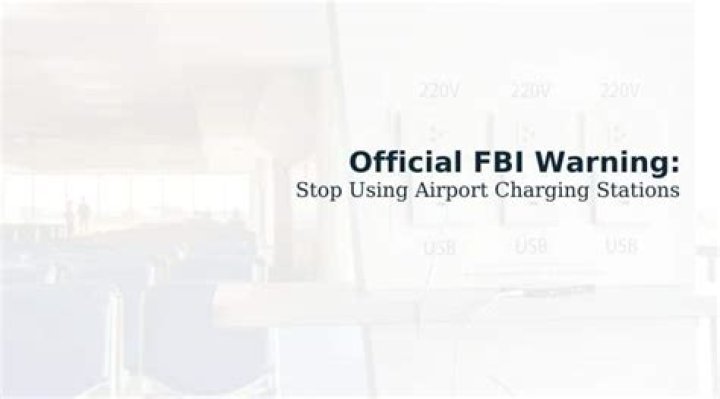 FBI warning against charging stations at Atlanta airport