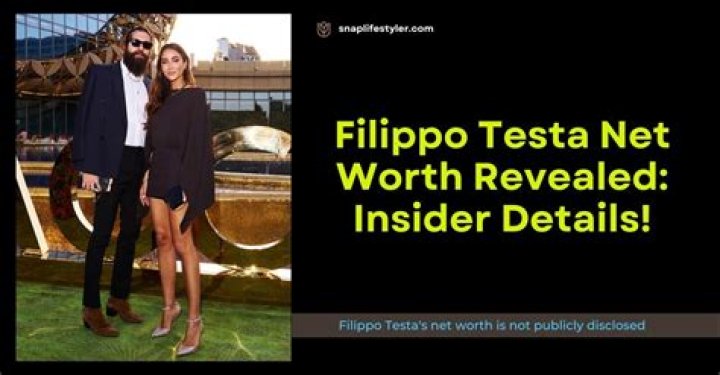 Filippo Testa Net Worth: A Comprehensive Overview Of His Financial Journey