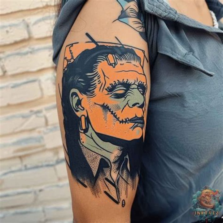 Frankenstein Tattoo Photos & Meanings