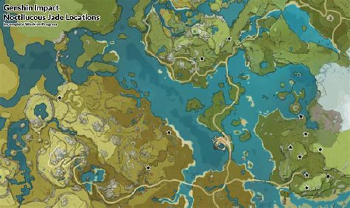 Genshin Impact Noctilucous Jade Map Locations