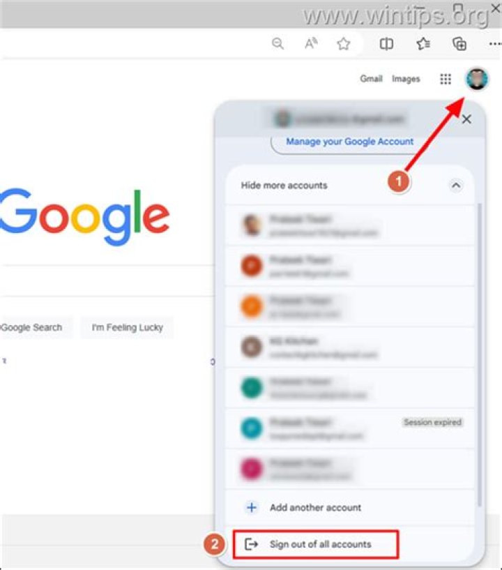 Google+: How to log out of a secondary account