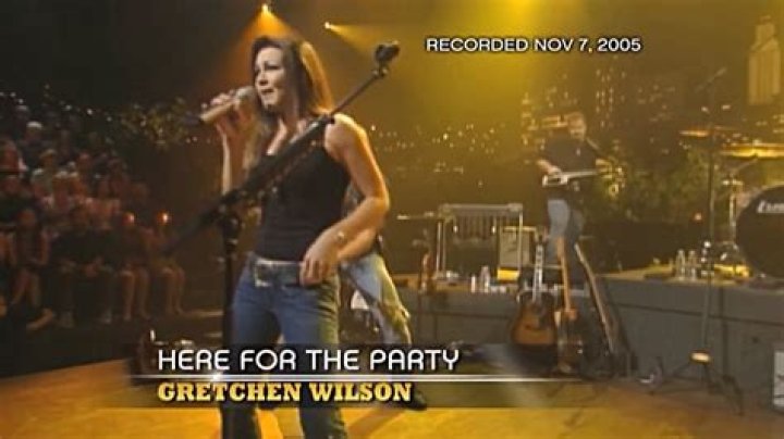 Gretchen Wilson and her Statement “Here for the Party”