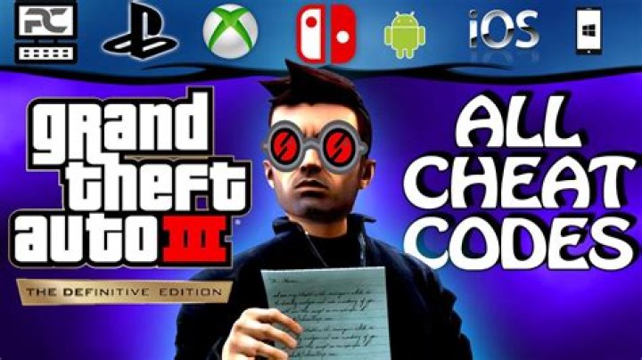 GTA 3 Definitive Edition PlayStation cheats