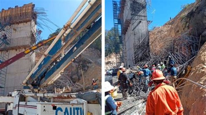 Hidalgo: Mueren cinco trabajadores al desplomarse andamio