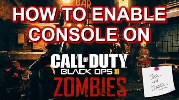 How do I enable console on Black Ops 2?