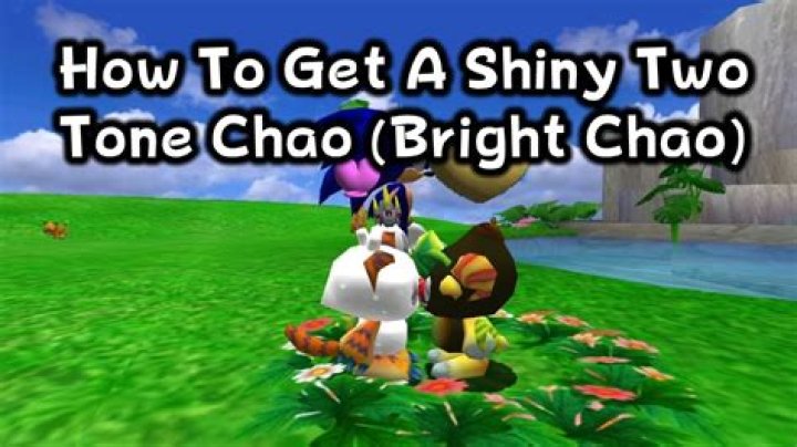 How do I get a two tone Chao?