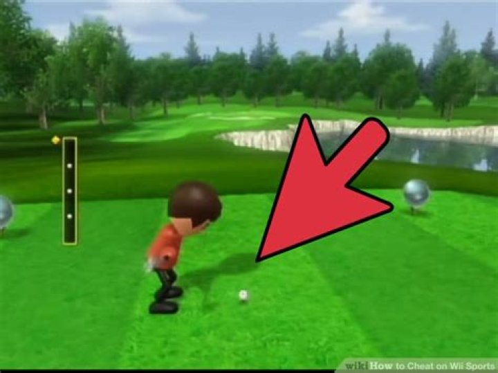 How do you cheat on Wii golf?