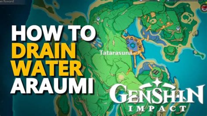 How do you drain Araumi water?